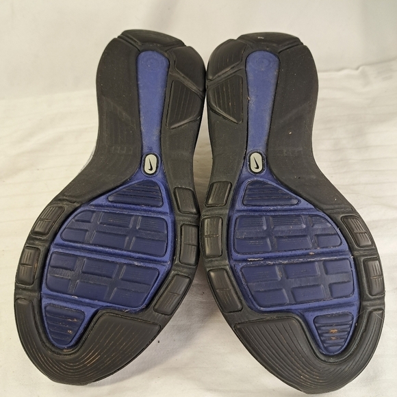 NIKE Gray & Blue Lunarglide 4 Sneakers Youth (big kid) Size 5 - Picture 7 of 9